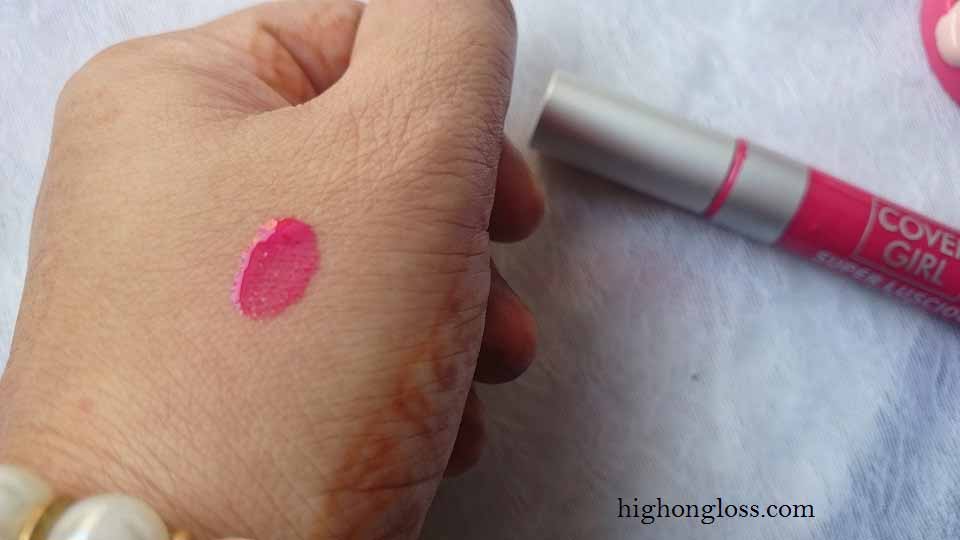 Cover Girl Super Luscious Wet Lip Gloss Shade No 13 Swatch
