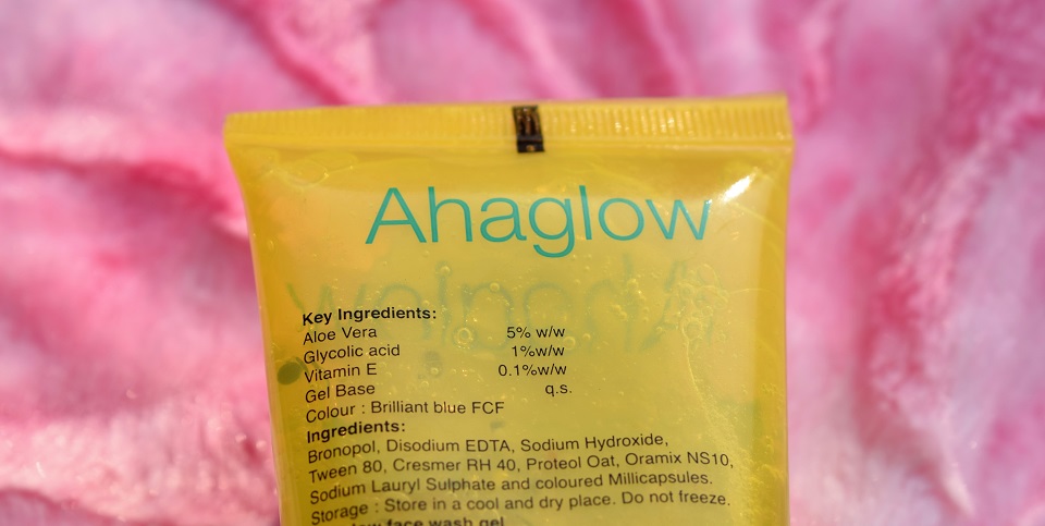 ahaglow facewash ingredients