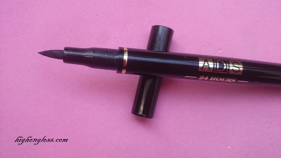 ADS Instant Dry Liquid Eyeliner Pencil : Swatches & Review - High On Gloss