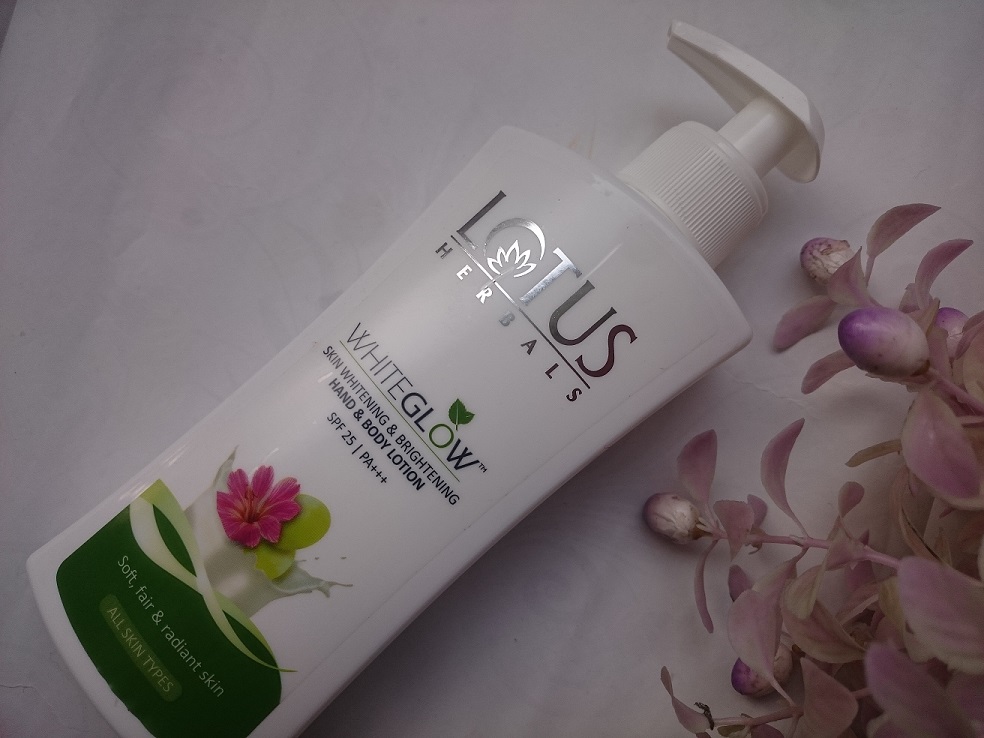 Mooi Labe onderwerpen Lotus Herbals WHITEGLOW Skin Whitening And Brightening Hand And Body Lotion  SPF 25 : Review - High On Gloss