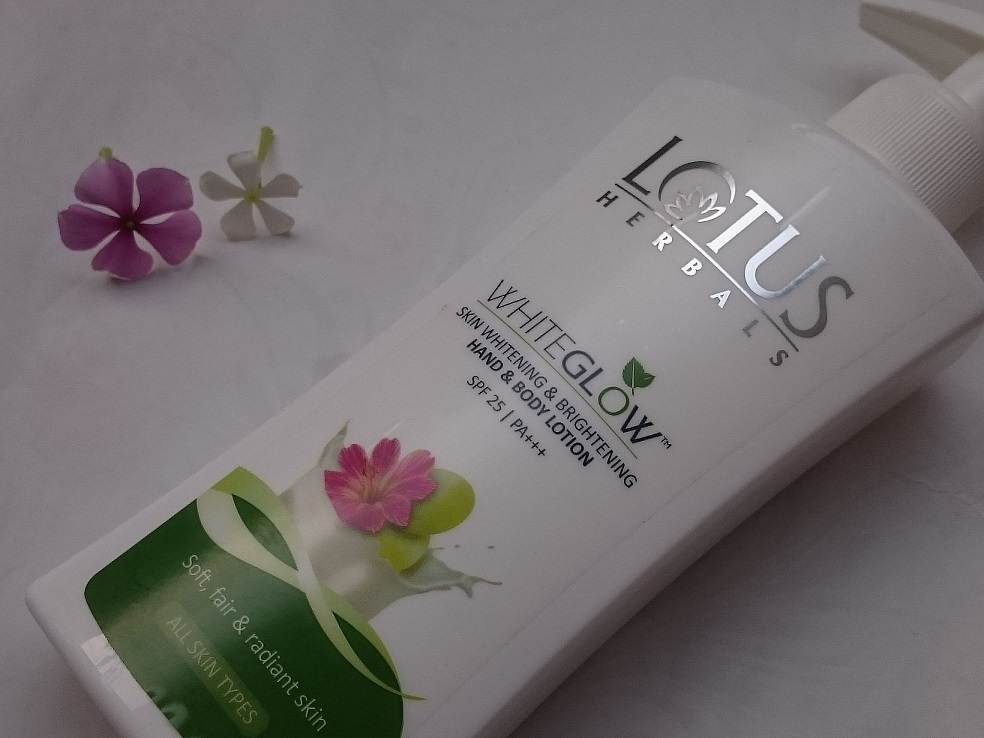 Lotus Herbals WHITEGLOW Skin Whitening And Brightening Hand And Body Lotion 25 Review - High On Gloss