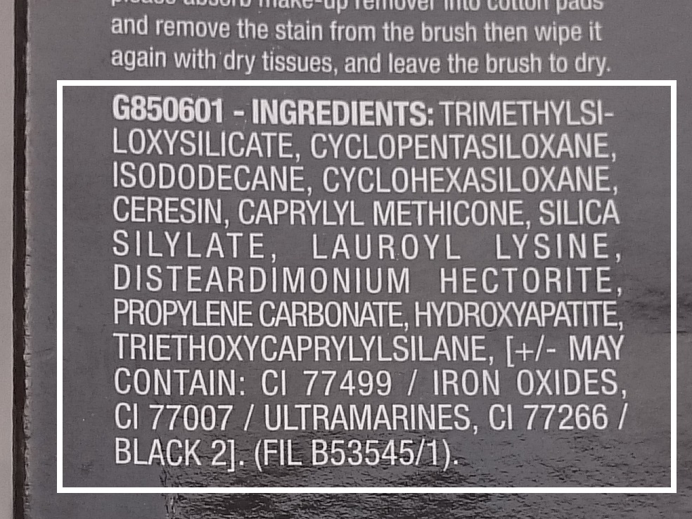 maybelline gel liner black ingredient
