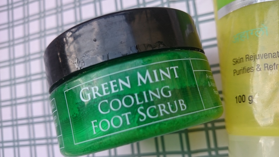 spa ceylon green mint foot scrub