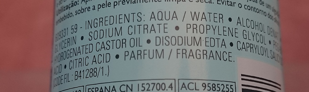 La Roche-Posay Effaclar Astringent Lotion Micro Exfoliant ingredients