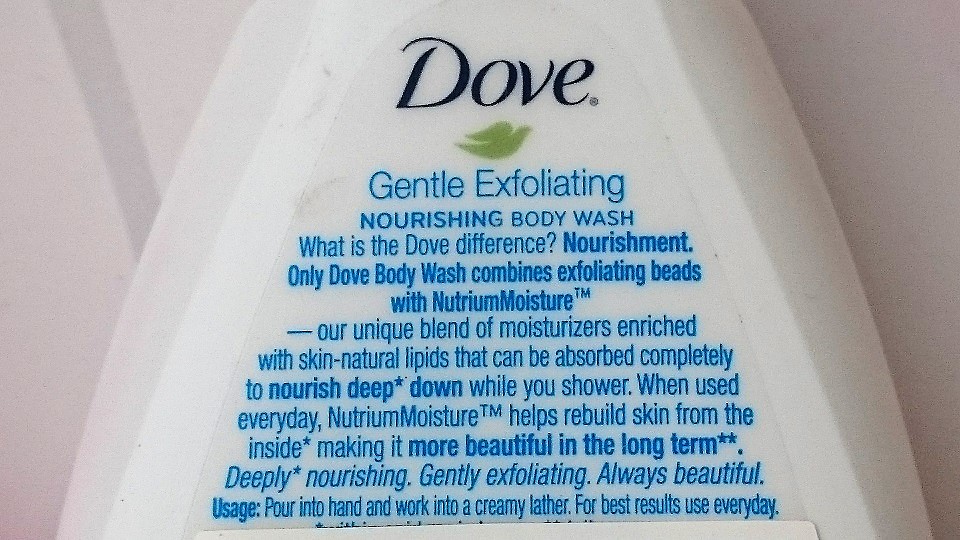 dove gentle exfoliating nourishing body wash about
