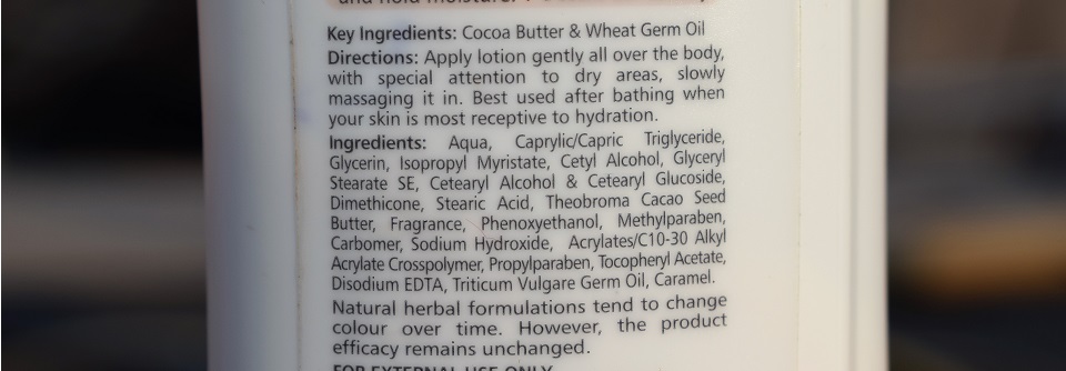 himalaya cocoa butter body lotion ingredients