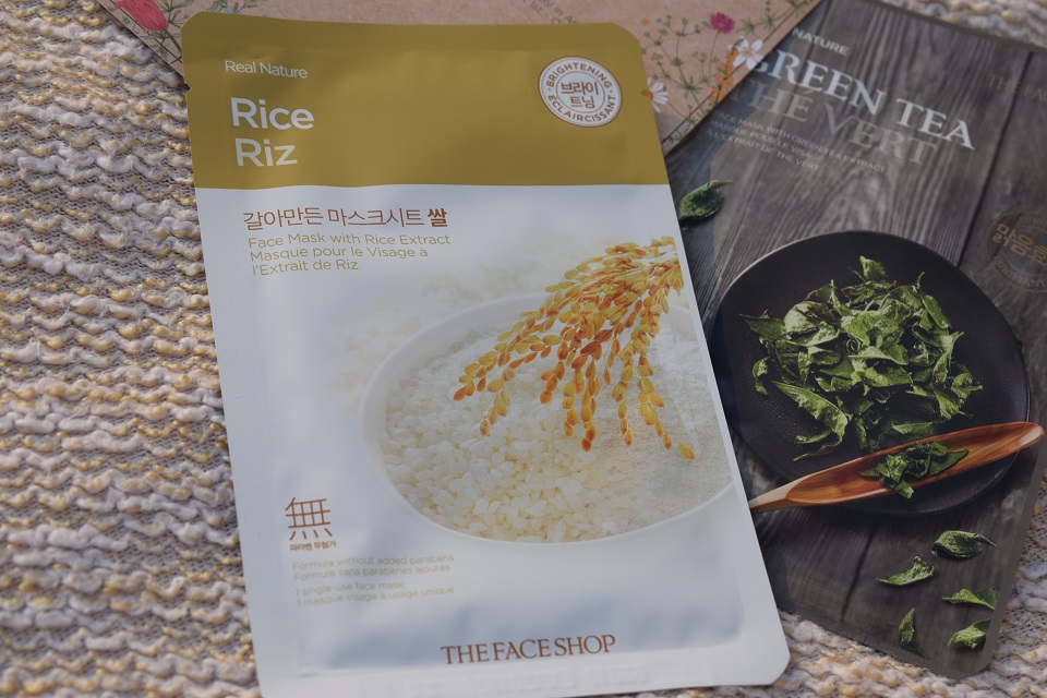 the face shop real nature sheet mask rice