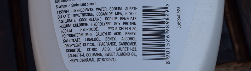 Garnier Ultra Blends Soy Milk & Almonds Intense Repair Shampoo ingredients