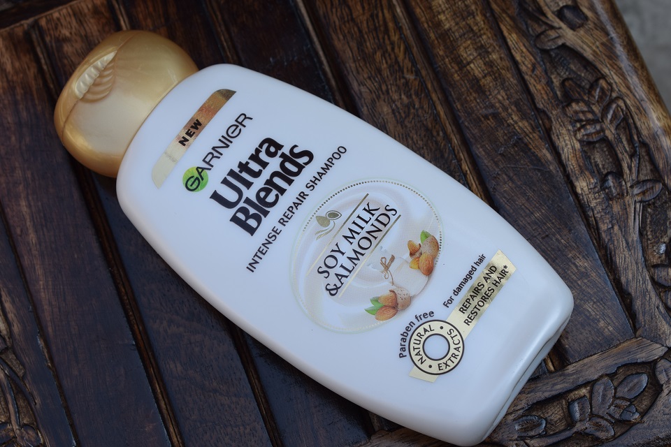 Garnier Ultra Blends Soy Milk & Almonds Intense Repair Shampoo
