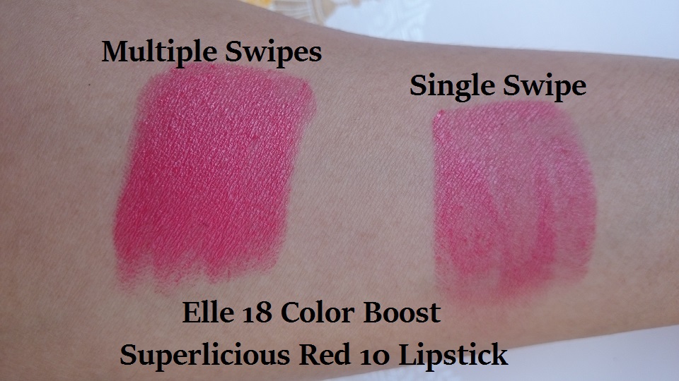 elle 18 color boost lip colour superlicious red 10