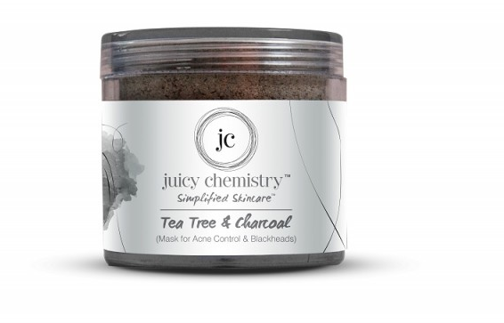 juicy chemistry tea tree & charcol face mask
