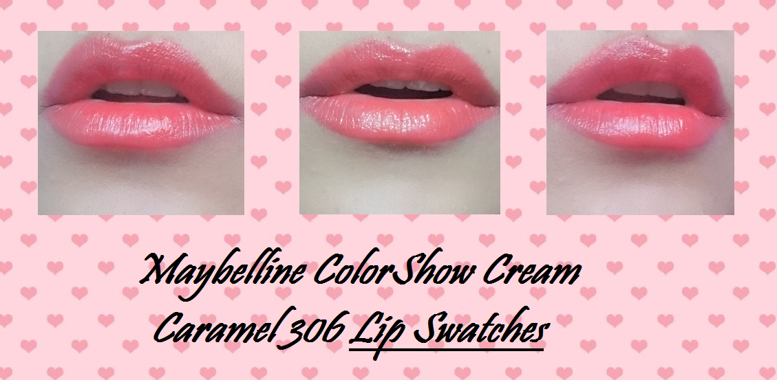mayeblline colorshow cream caramel 306 lip swatch