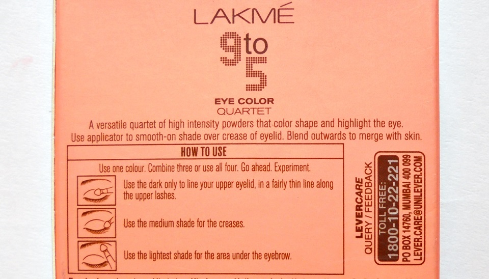 Lakme 9 to 5 Eye Color Quartet in Silk Route (5)