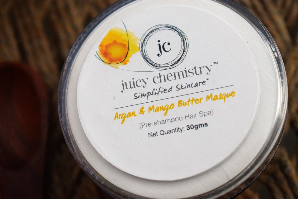juicy chemistry argan and mango butter hair mask