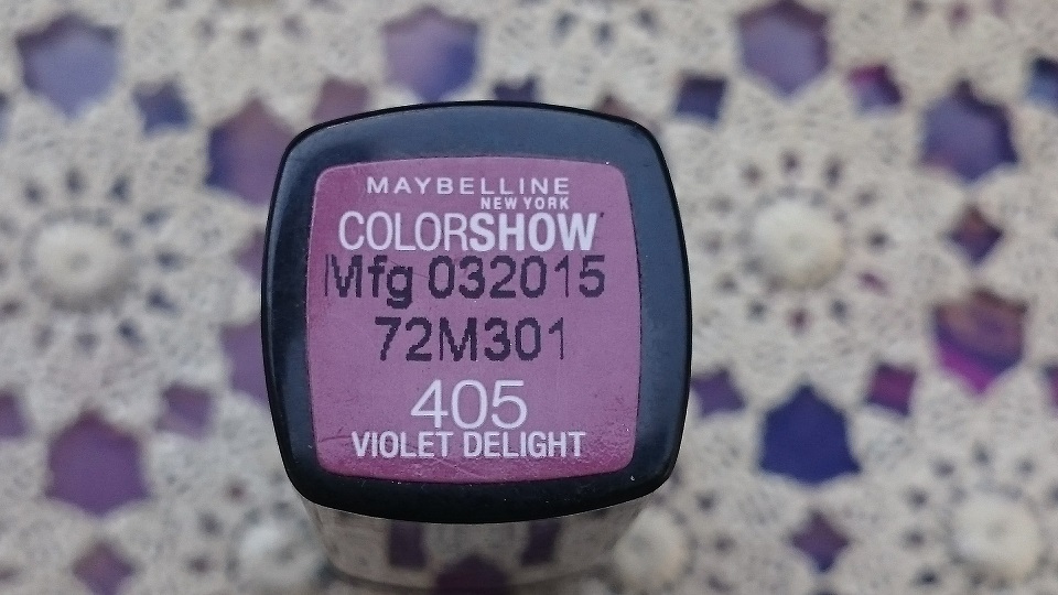 maybelline colorshow lipstick violet delight 405 (2)