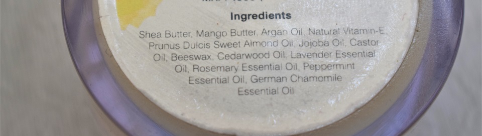 Juicy Chemistry Argan & Mango Butter Hair Masque ingredients