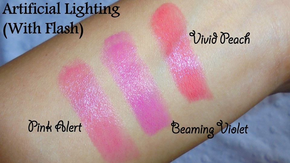 Maybelline Baby Lips Bright Out Loud! Lip Balm Pink Alert, Vivid Peach & Beaming Violet (3)