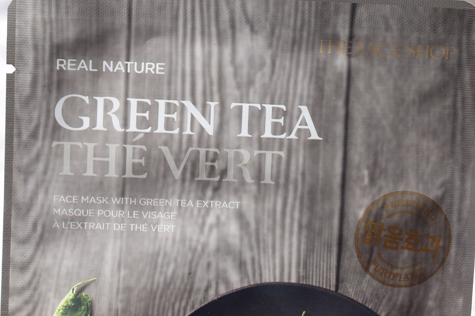 The Face Shop Real Nature Green Tea Sheet Mask (4)