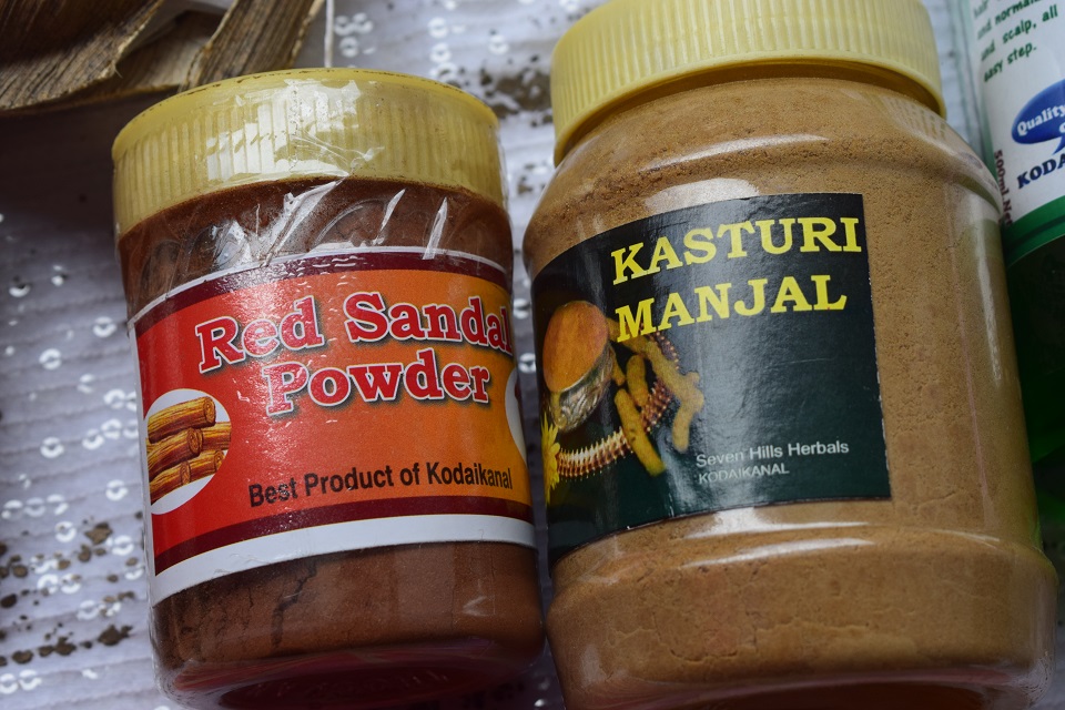 red sandal wood powder kasturi majal from kodaikanal