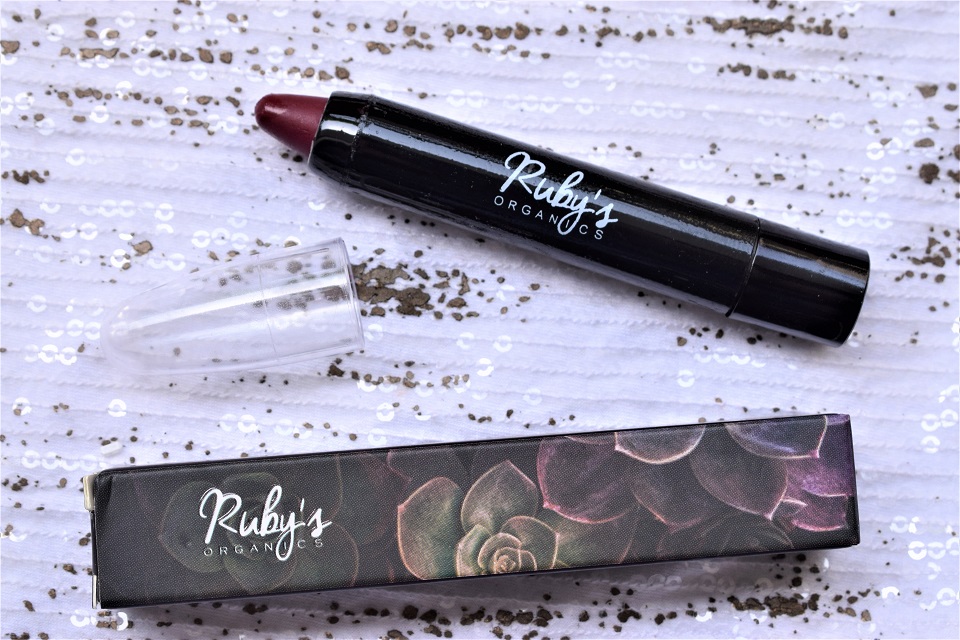 ruby organics lipstick - burgandy 016