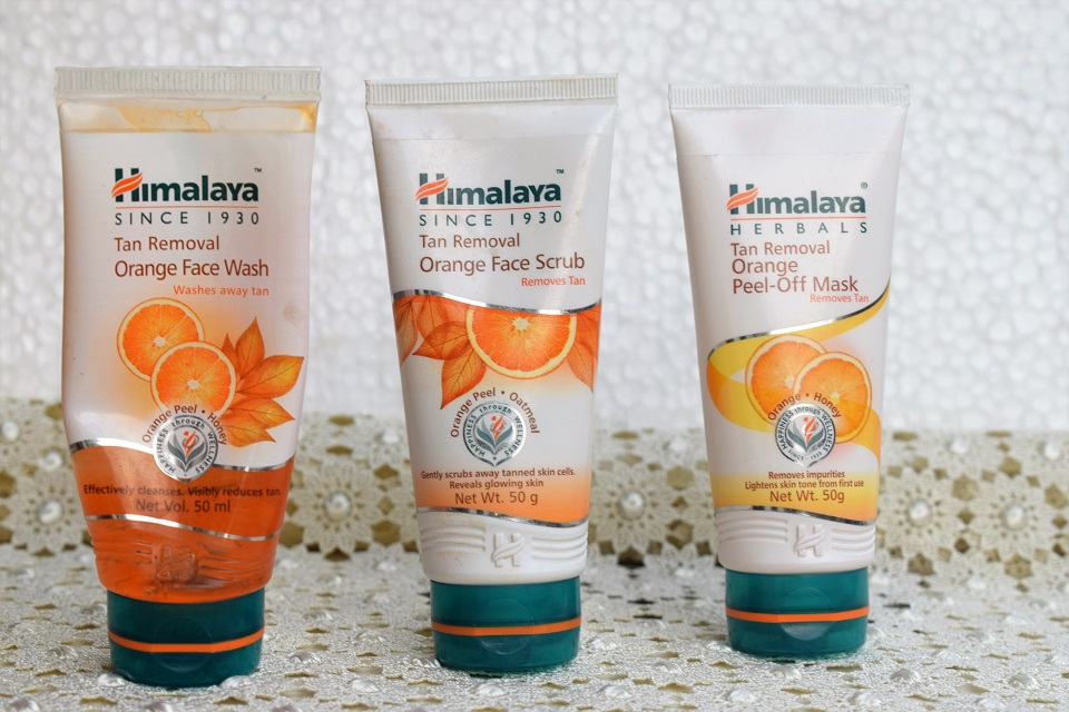 Himalaya Herbals Tan Removal Orange Face Wash, Scrub, Peel Off Mask