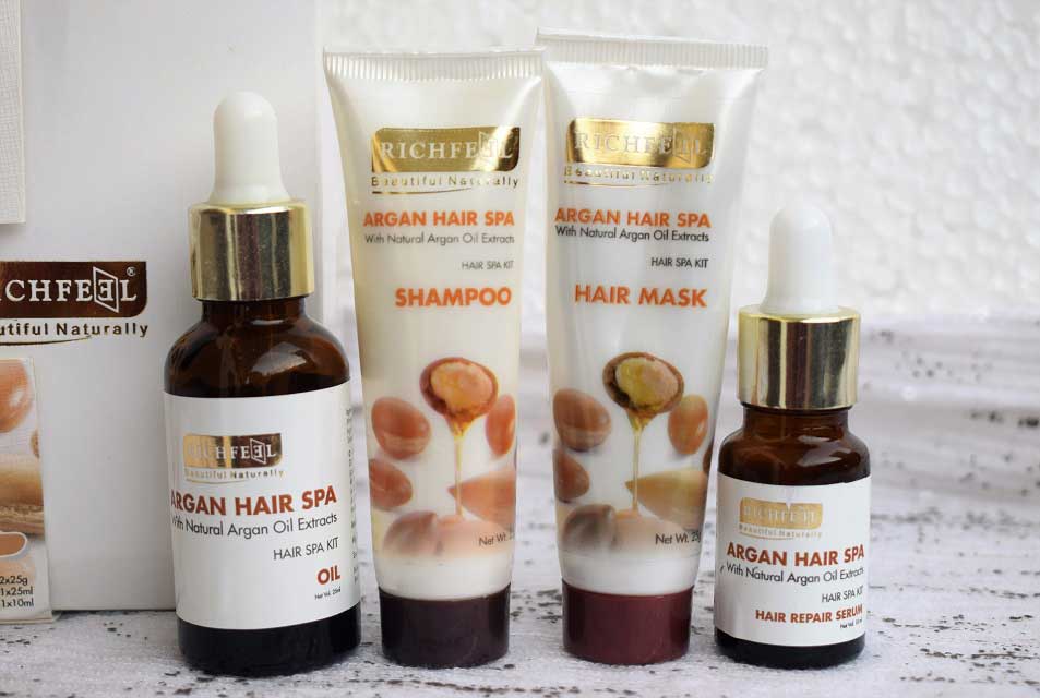 RichFeel Argan Hair Spa Kit : Review - High On Gloss