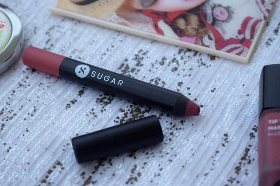 SUGAR Matte As Hell Crayon Lipstick 04 Holly Golightly : Swatches & Review  - High On Gloss