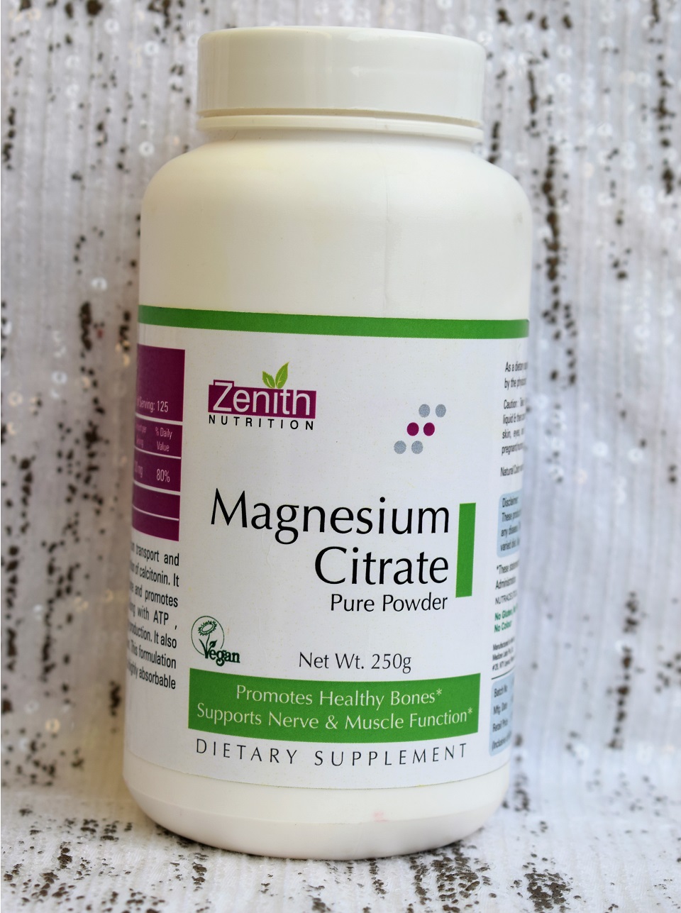 Zenith Nutrition Magnesium Citrate Pure Powder