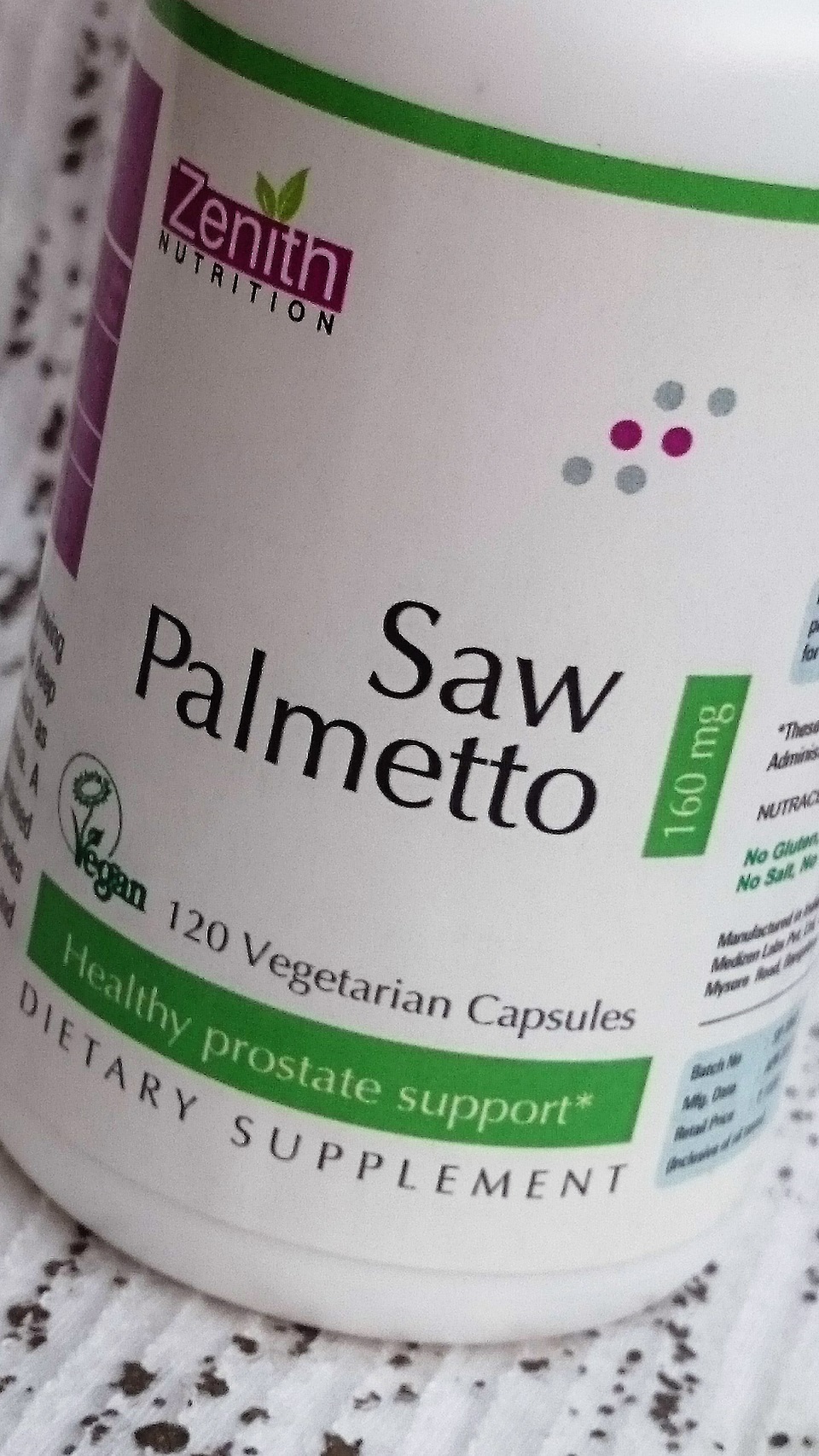 Zenith Nutrition Saw Palmetto Vegetarian Capsules