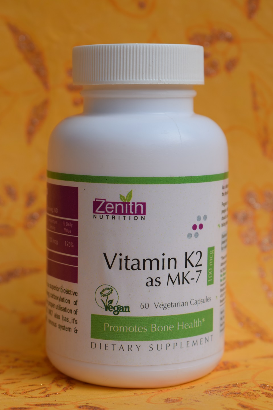 Zenith Nutrition- Vitamin K2 as MK-7 Vegetarian Capsules