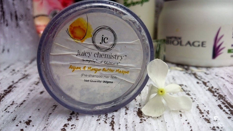 Empties June 2017 - Juicy Chemistry Argan & Mango Butter Hair Masque
