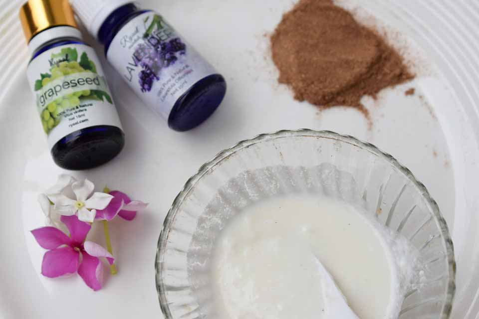 Hibiscus - Curd Hair Mask For Strong Hair & Roots : DIY - High On Gloss