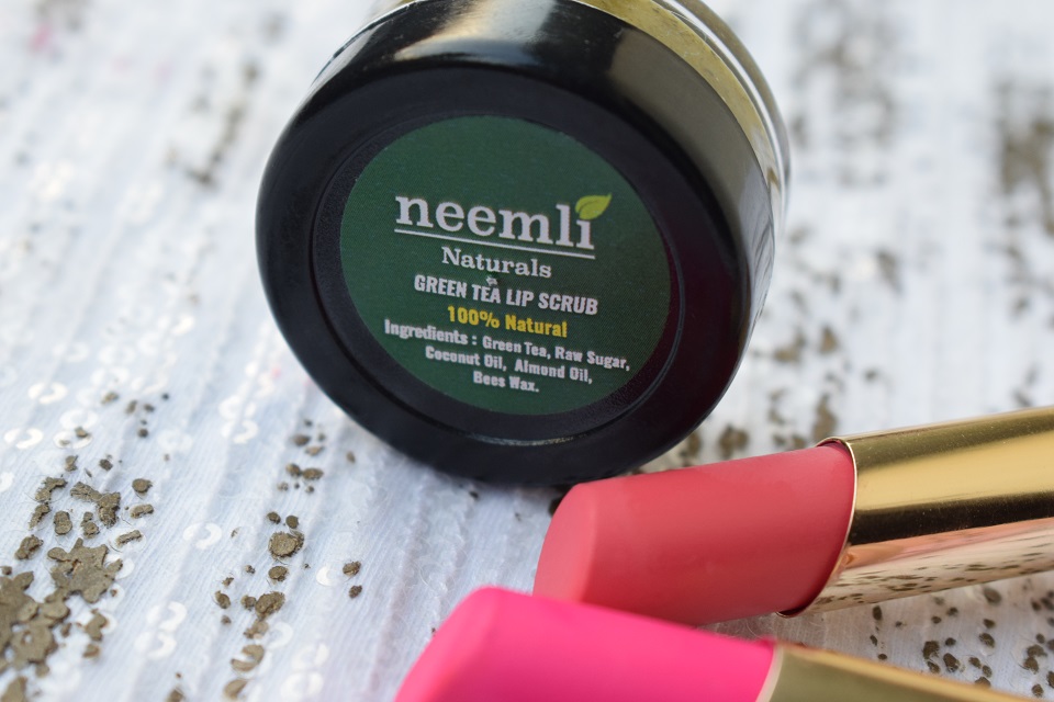 Neemli Naturals Green Tea Lip Scrub (4)