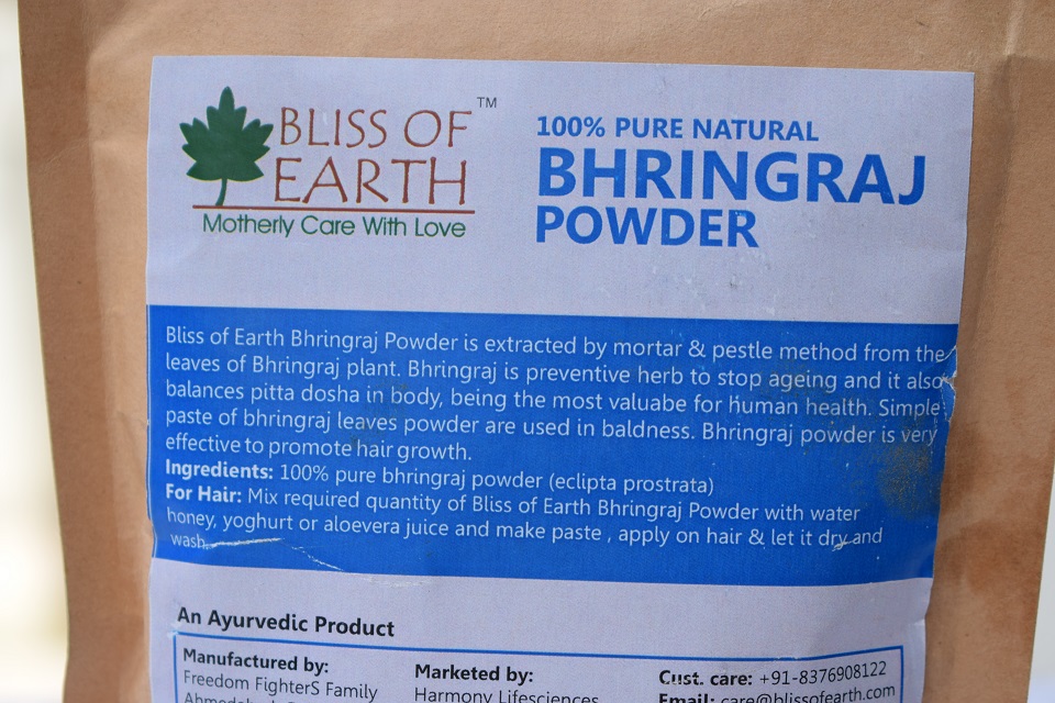 Bliss Of Earth 100% Pure Natural Bhringraj Powder - Claims & Facts