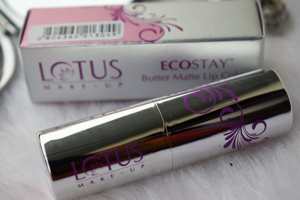 Lotus Make-Up ECOSTAY Butter Matte Lip Color Pink Petal (2)