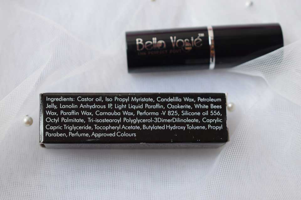 Bella Voste The Perfect Pout Sheer Touch Ingredients