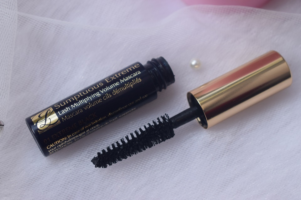 Estee Lauder Sumptuous Extreme Mascara - Extreme Black : Swatches Review - High On Gloss