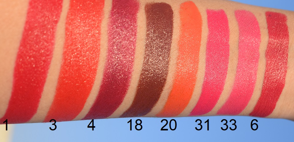 NELF 9am To 6pm All Day Long Lipstick - Swatches