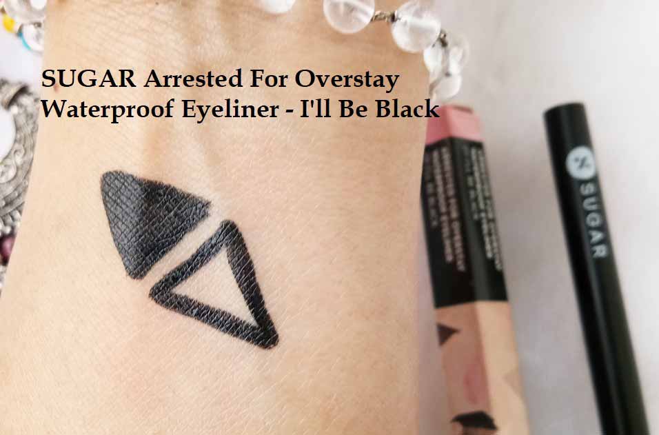 SUGAR Arrested For Overstay Waterproof Eyeliner - I'll Be Black - Swatch
