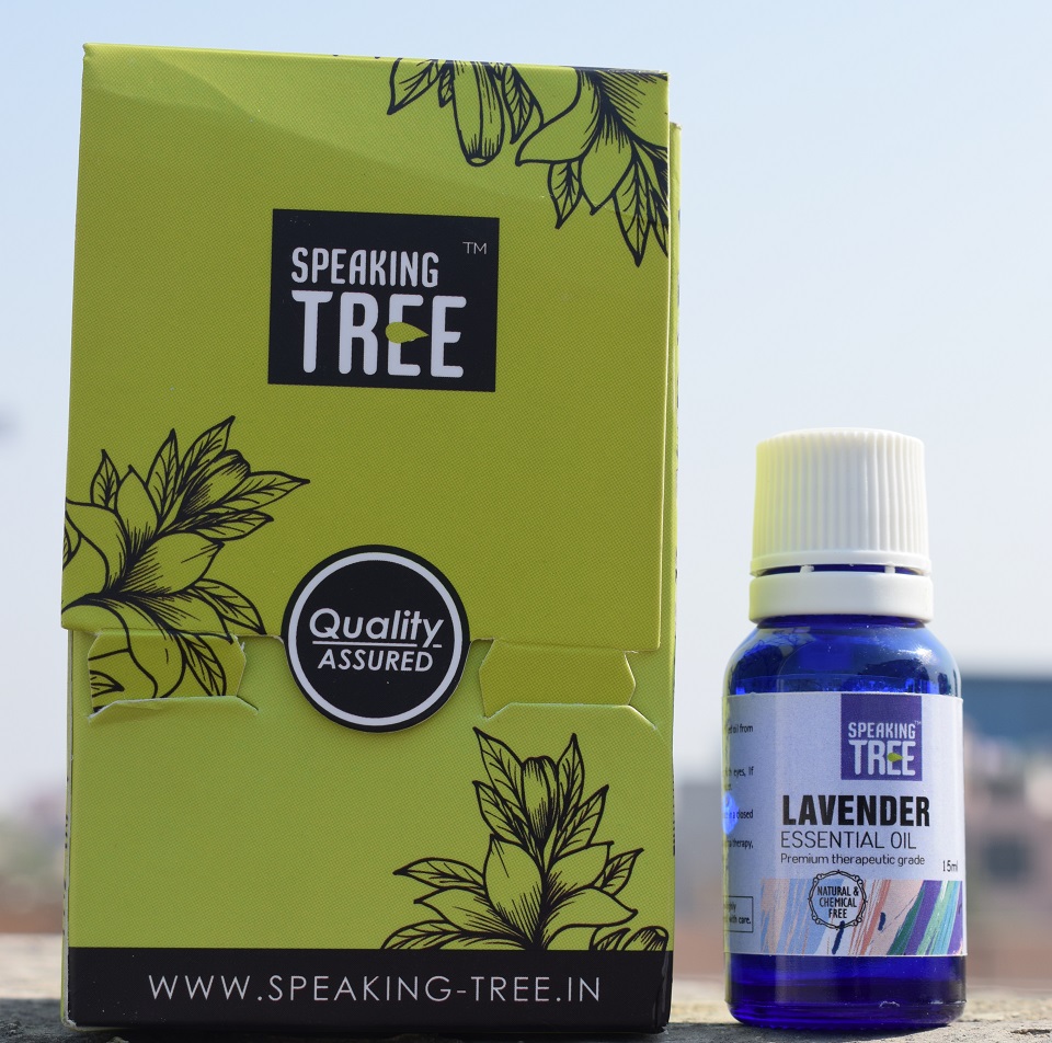 Speaking Tree Lavender Essential Oil - Packaging