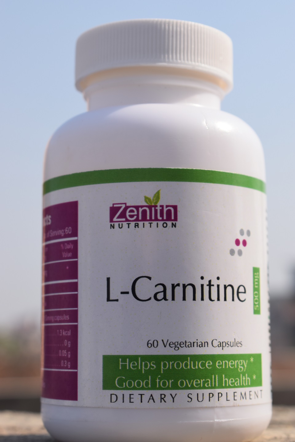 Zenith Nutrition L-Carnitine Dietary Vegetarian Capsules (4)