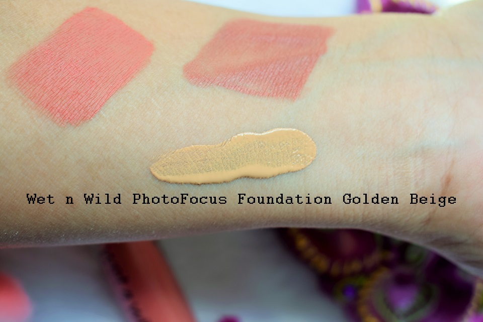 Wet n Wild PhotoFocus Foundation Golden Beige Swatch