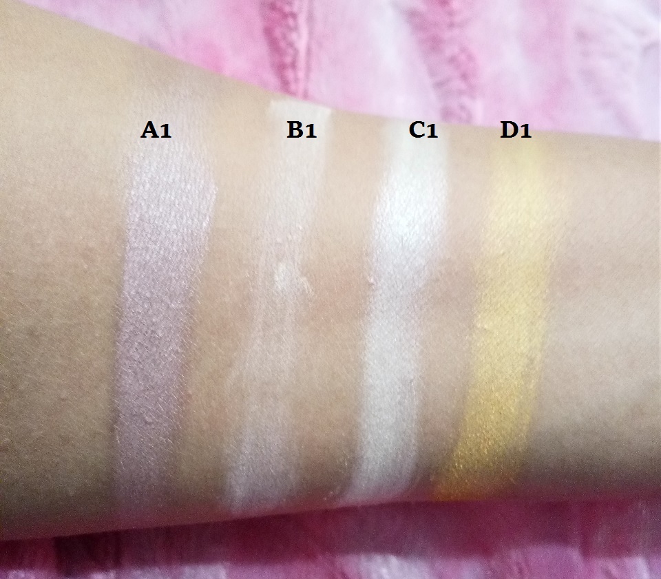 ADS The Balm Voyage - A1, B1, C1, D1 Swatches