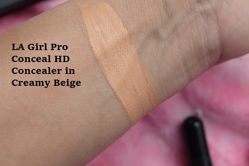 LA Girl Pro Conceal HD Concealer in Creamy Beige Swatch