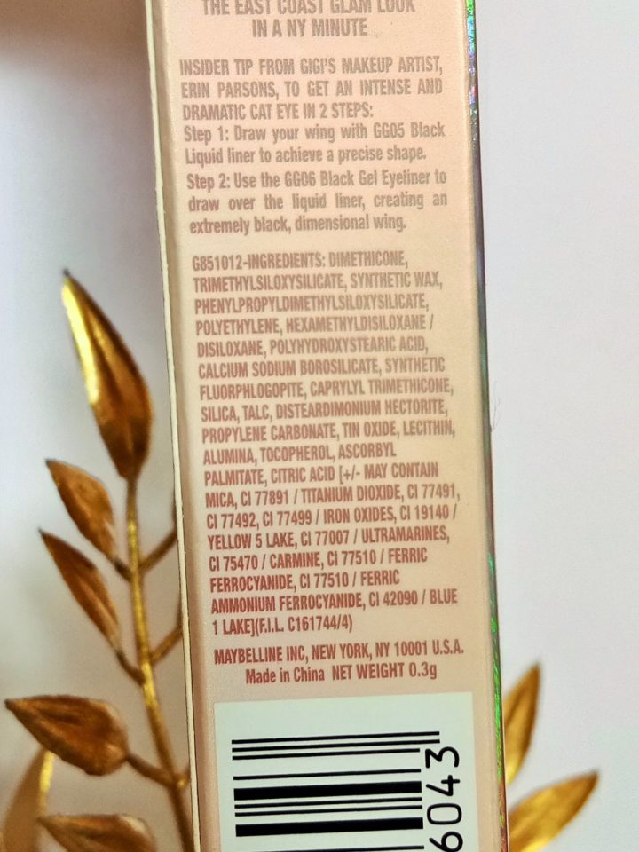 Maybelline Gigi Hadid Gel Eyeliner Ingredients