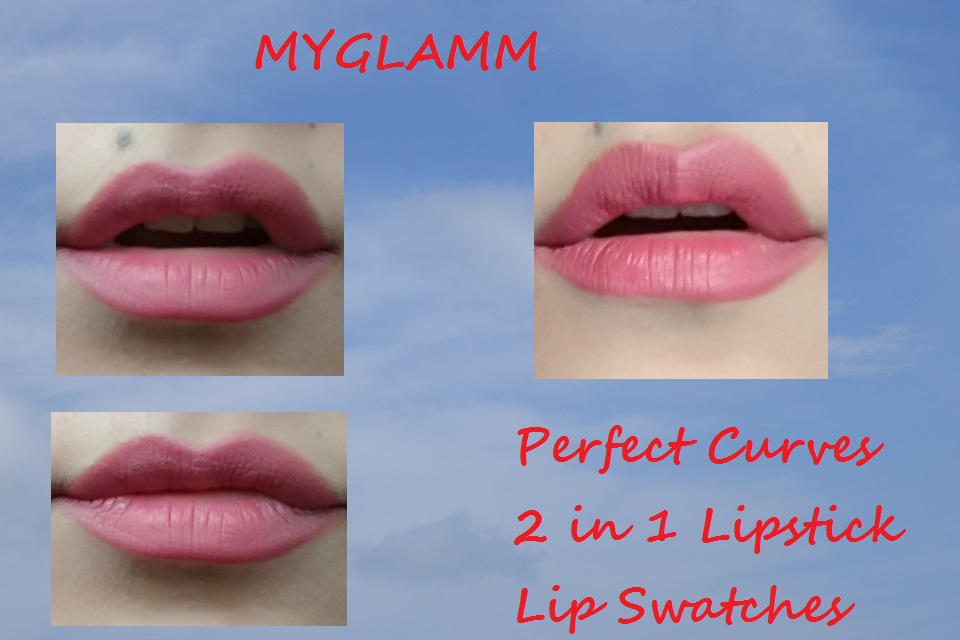 MyGlamm Perfect Curves 2 In 1 Lipstick & Lipliner Lip Swatches