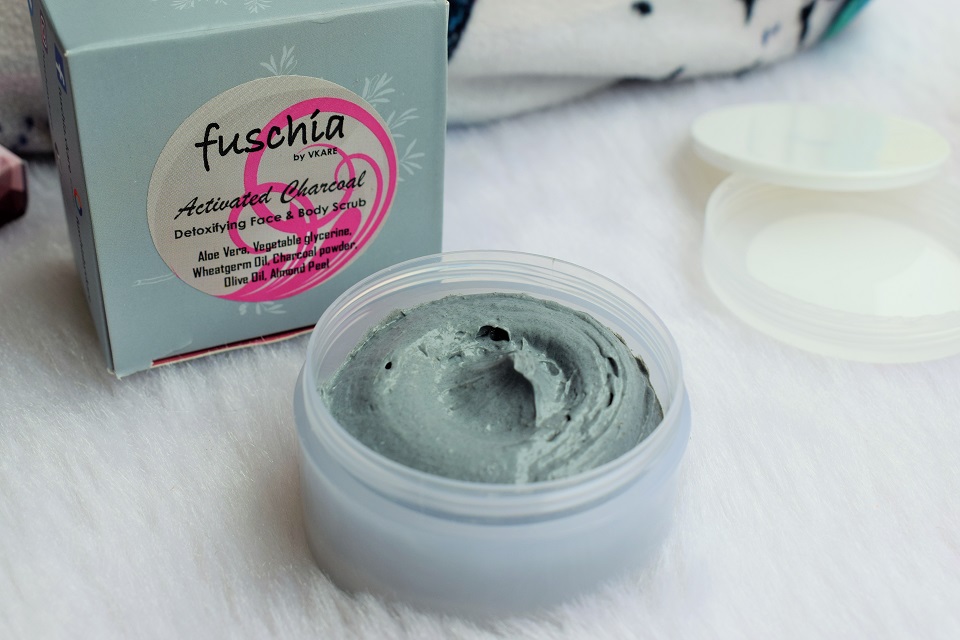 Fuschia Activated Charcoal Face & Body Scrub