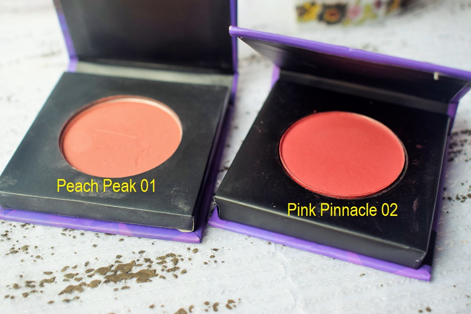  SUGAR Contour De Blush Mini Blush 01 Peach Peak, 02 Pink Pinnacle