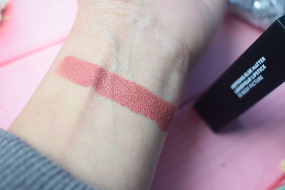 SUGAR Nothing Else Matter Longwear Lipstick - Rosy Picture 10 Swatch