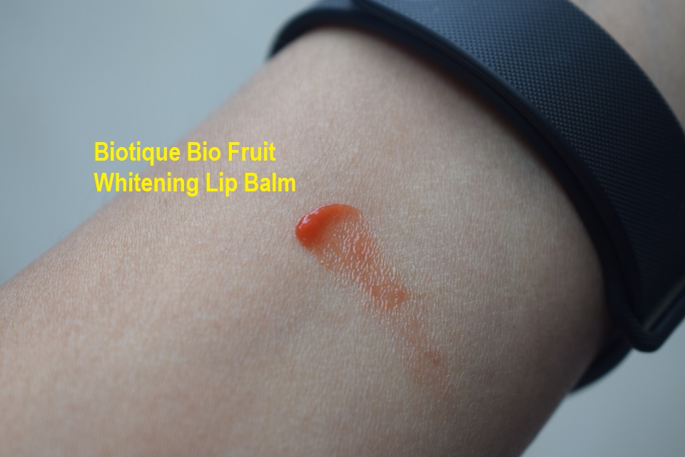 Biotique Bio Fruit Whitening Lip Balm Swatch